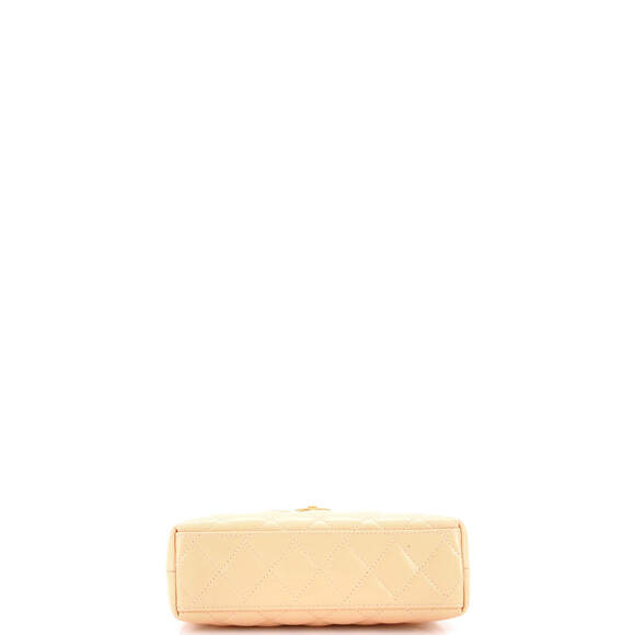 Chanel Mini Kelly Top Handle Shopping Bag Quilted Shiny Aged Calfskin - Picture 4 of 5